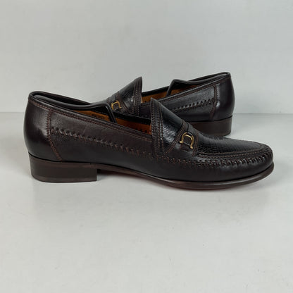 David Eden Lizard Loafers | Dark Brown | Men’s 10.5