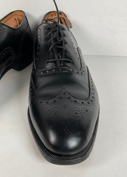 Vintage Johnston Murphy Oxford Shoes | USA Made | Classic Black | Men’s 12 D