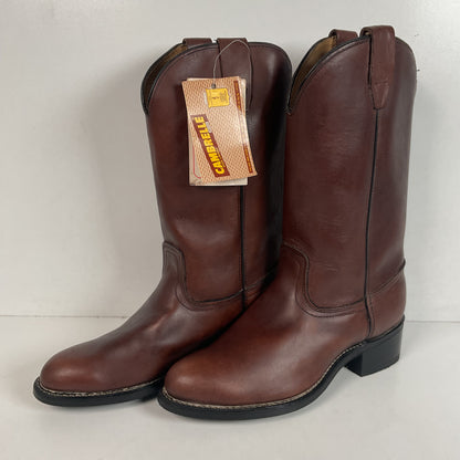 Vintage Georgia Western Work Boots 9.5 Thick Hide USA Made