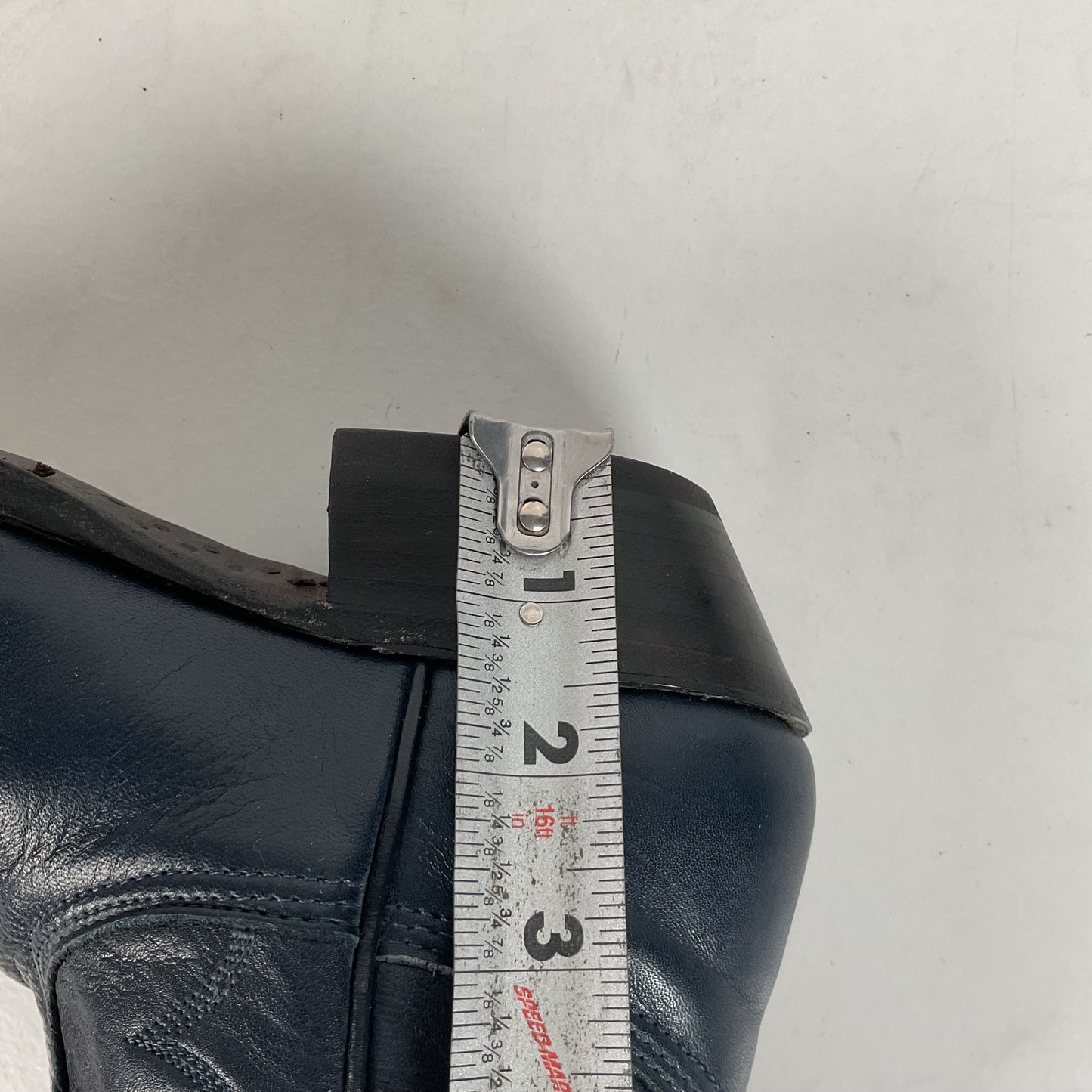 Vintage Nocona Deertan Cowboy Boots | USA Made | Blue | Men’s 6 B | Women’s 7