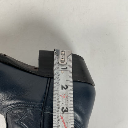 Vintage Nocona Deertan Cowboy Boots | USA Made | Blue | Men’s 6 B | Women’s 7