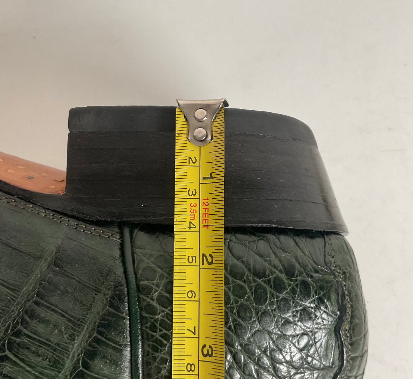 Cuadra Emerald Green Caiman Cowboy Boots 9.5 Exotic Tail Cut