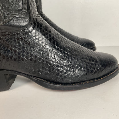 Vintage Texas Imperial Cowboy Boots | Python Snakeskin | USA Made | Men’s 9.5 D