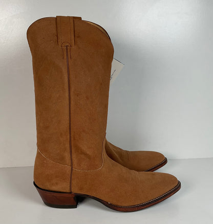 Vintage Nocona Suede Rough Out Cowboy Boots | Extra Narrow | Men’s 11.5 A