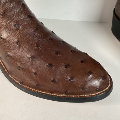 Mercedes Fort Worth Ostrich Quill Cowboy Boots | Custom | Exotic | Men’s 10