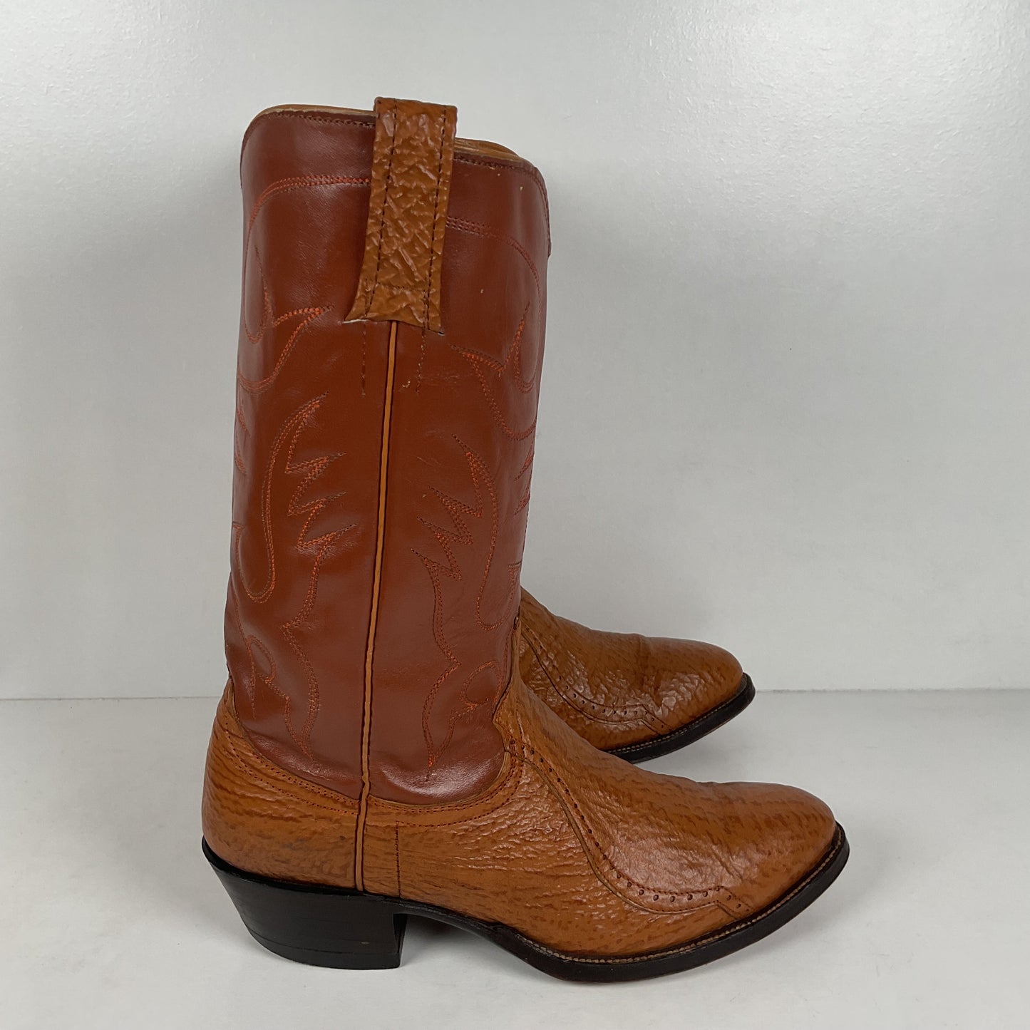 Vintage Shark Skin Cowboy Boots | Exotic | Men’s 9 D