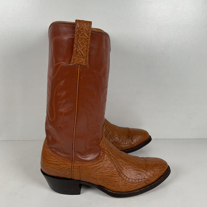 Vintage Shark Skin Cowboy Boots | Exotic | Men’s 9 D