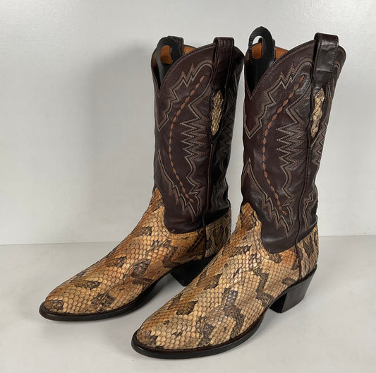 Lucchese 2000 Canebrake Rattlesnake | USA Made | Timber Snakeskin | Men’s 8 D