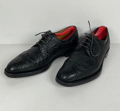 Vintage Florsheim Imperial Derby Shoes | Kenmoor | Exotic Shark | Men’s 8 C