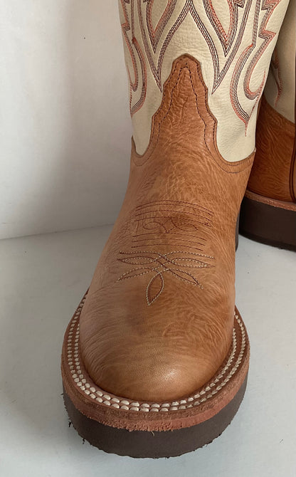 Vintage Tony Lama Women’s Stockman Roper Boots 6.5 B Crepe USA Made