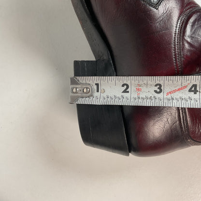 Lucchese San Antonio Black Cherry Ostrich Cowboy Boots Men’s 7.5 | Women’s 8.5