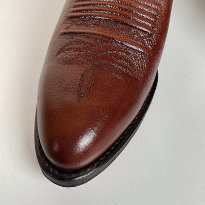 Vintage Dan Post Cowhide Cowboy Boots | USA Made | Men’s 8.5 D
