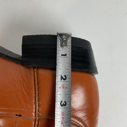 Vintage Tony Lama Maple Leaf Cowboy Boots | Lizard Tip | Narrow | Men’s 8 | Women’s 9