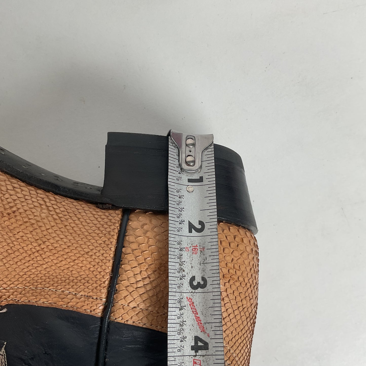 Vintage Larry Mahan Snakeskin Cowboy Boots | Exotic | Narrow | Men’s 11 B