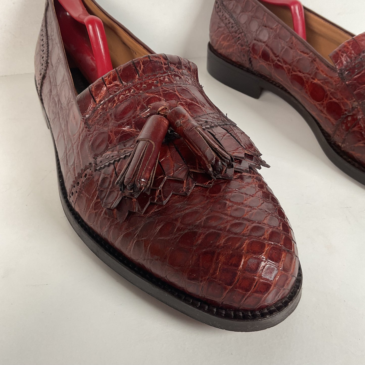 Vintage Foster Rainey Tassel Loafers | Full Crocodile | Exotic | Men’s 12