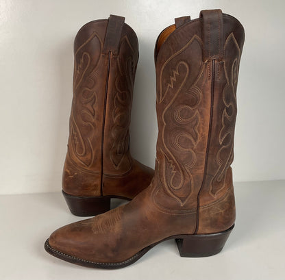 Vintage Tony Lama Cowboy Boots | Bay Apache Cowhide | Men’s 10.5 D