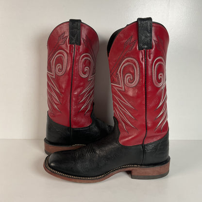 Justin Bent Rail Wildebeest Cowboy Boots | Exotic | USA Made | 10.5 D