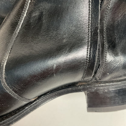 Vintage Florsheim Black Leather Chelsea Boots 10.5 C New Old Stock