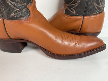 Vintage Justin Cowboy Boots | Calfskin | USA Made | Extra Narrow | Men’s 13 A