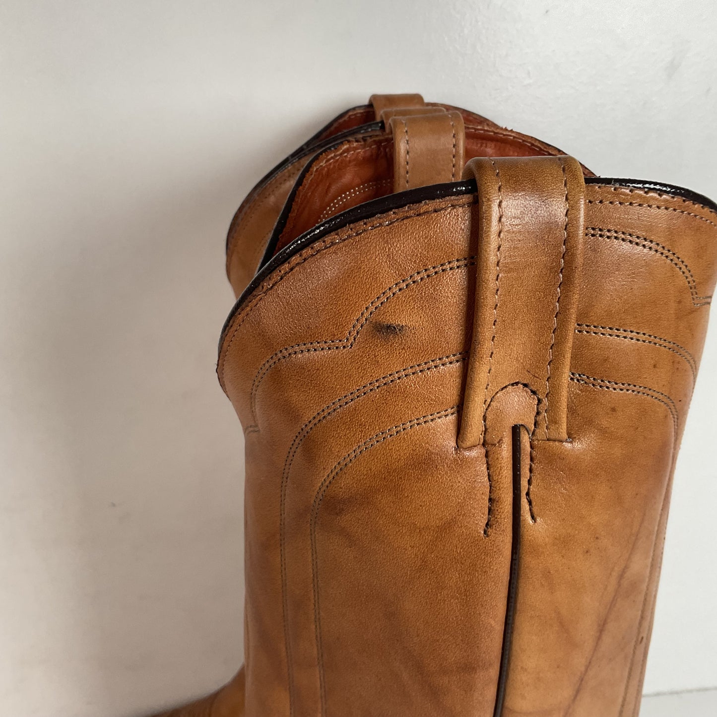 Vintage J. Chisholm Western Work Boots | USA Made | Pecan Taurus | Men’s 10 D