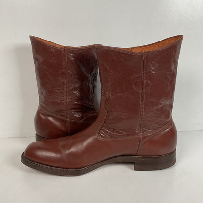 Vintage Jarman Cloth Pull Military Style Boots 11 Narrow 1940s
