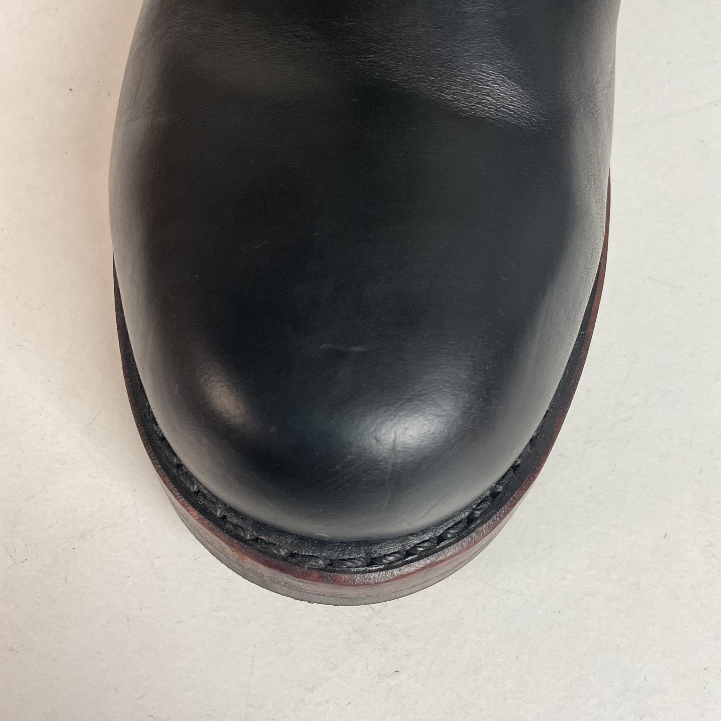 Frye John Addison Engineer Boots 11.5 M USA Made Black Calf