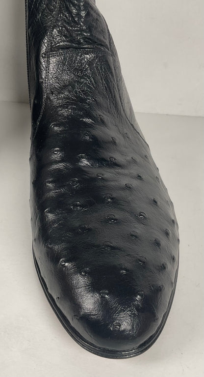 Mezlan for Avventura | Chelsea Zipper Boots | Exotic Ostrich Quill | Men’s 10.5