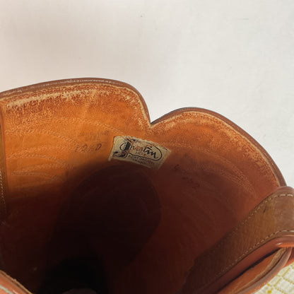 Vintage Justin Algonquin Toe Cowboy Boots | Old Fort Worth Label | Men’s 10.5 D