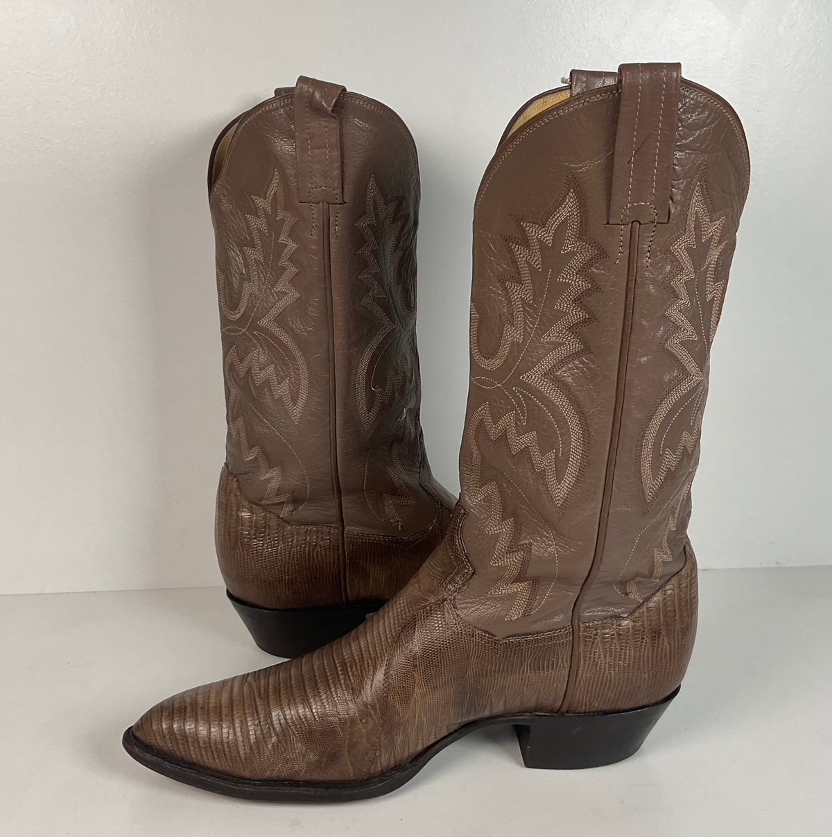 Vintage Panhandle Slim Teju Lizard Cowboy Boots | Men’s 9 D