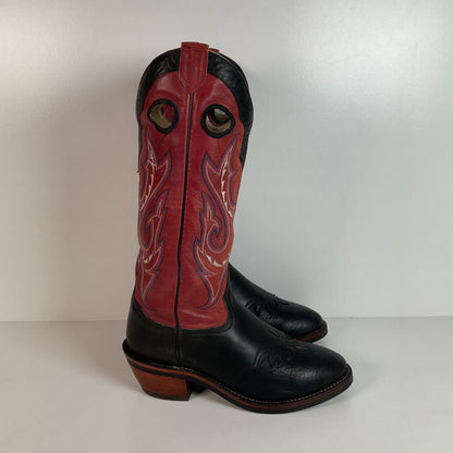 Tony Lama Bullhide Buckaroo Boots | USA Made | Collar Overlay | Men’s 9.5 EE