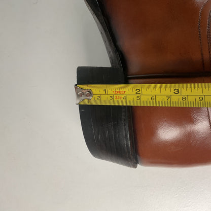 Vintage 1970s Dan Post Whip Stitch Cowboy Boots 9 D Stove Pipe