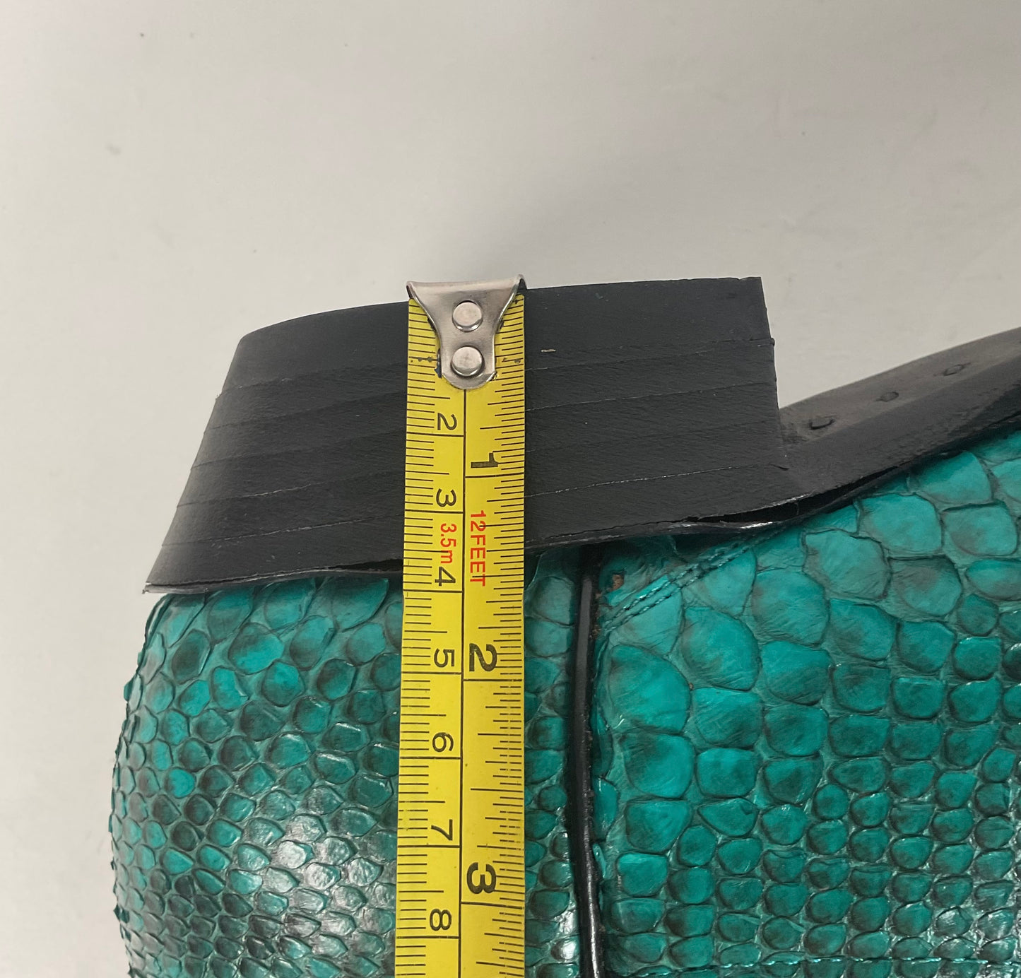 Python Snakeskin Cowboy Boots | Front Cut | Turquoise | Men’s 7.5 | Women’s 8.5