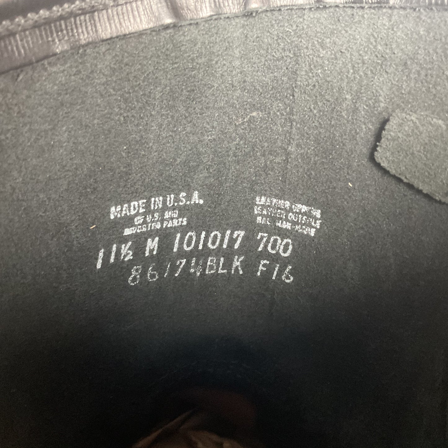 Frye John Addison Engineer Boots 11.5 M USA Made Black Calf