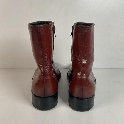 Vintage Florsheim Imperial Zipper Boots 10 D Chelsea Style