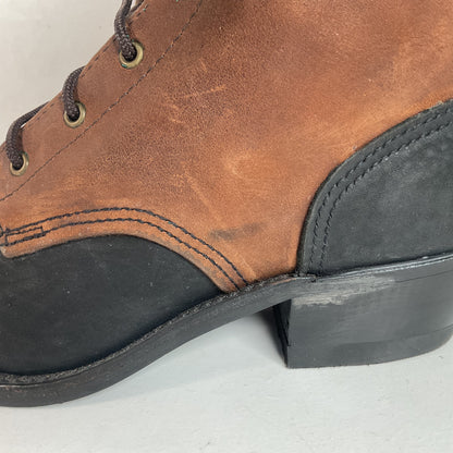 Vintage Abilene Packer Boots | USA Made | Granny | Lace Up | Women’s 7 M