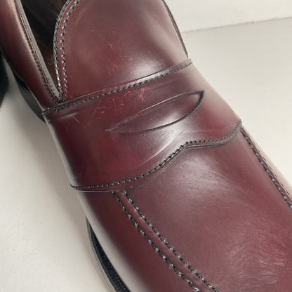 Vintage Hanover LB Shepard Penny Loafers 10 D Genuine Shell Cordovan USA Made