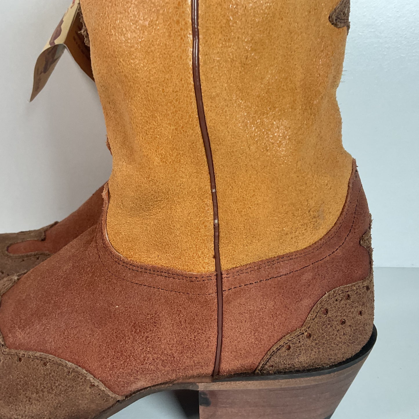 Justin Vintage Collection Cowgirl Boots | Crackle Suede | Retro | Women’s 10 B