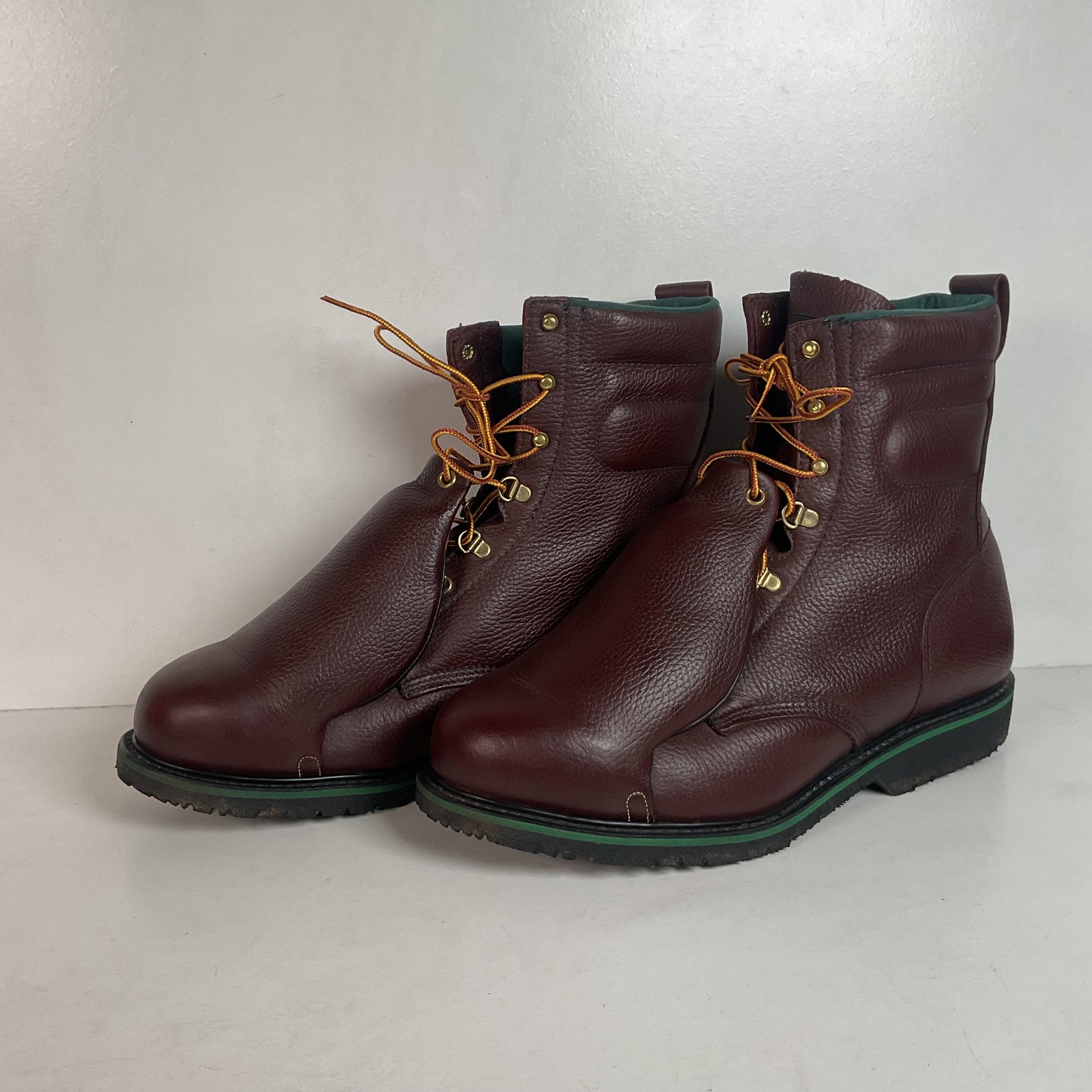 Vintage Wolverine Hy-Test Metatarsal Guard Boots 12 D Safety Toe USA Made