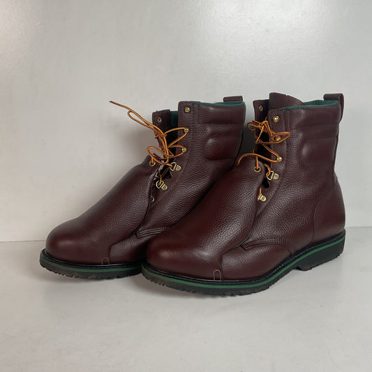 Vintage Wolverine Hy-Test Metatarsal Guard Boots 12 D Safety Toe USA Made