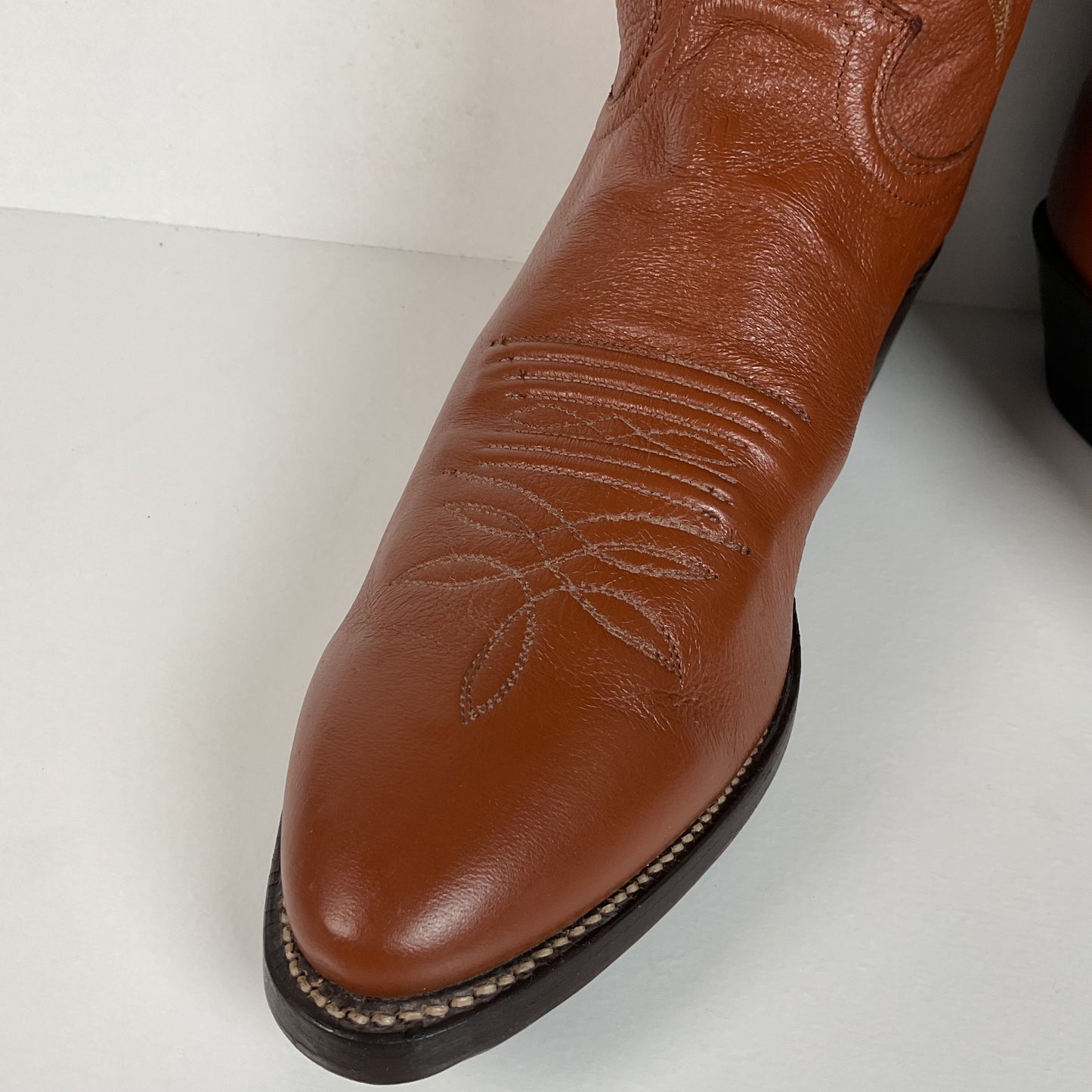 Vintage Justin Cowboy Boots | Deer Skin | USA Made | Men’s 9 D