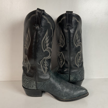 (2) Pairs Of Tony Lama Shoulder Cowboy Boots 8.5 D Style 6252 & 6250