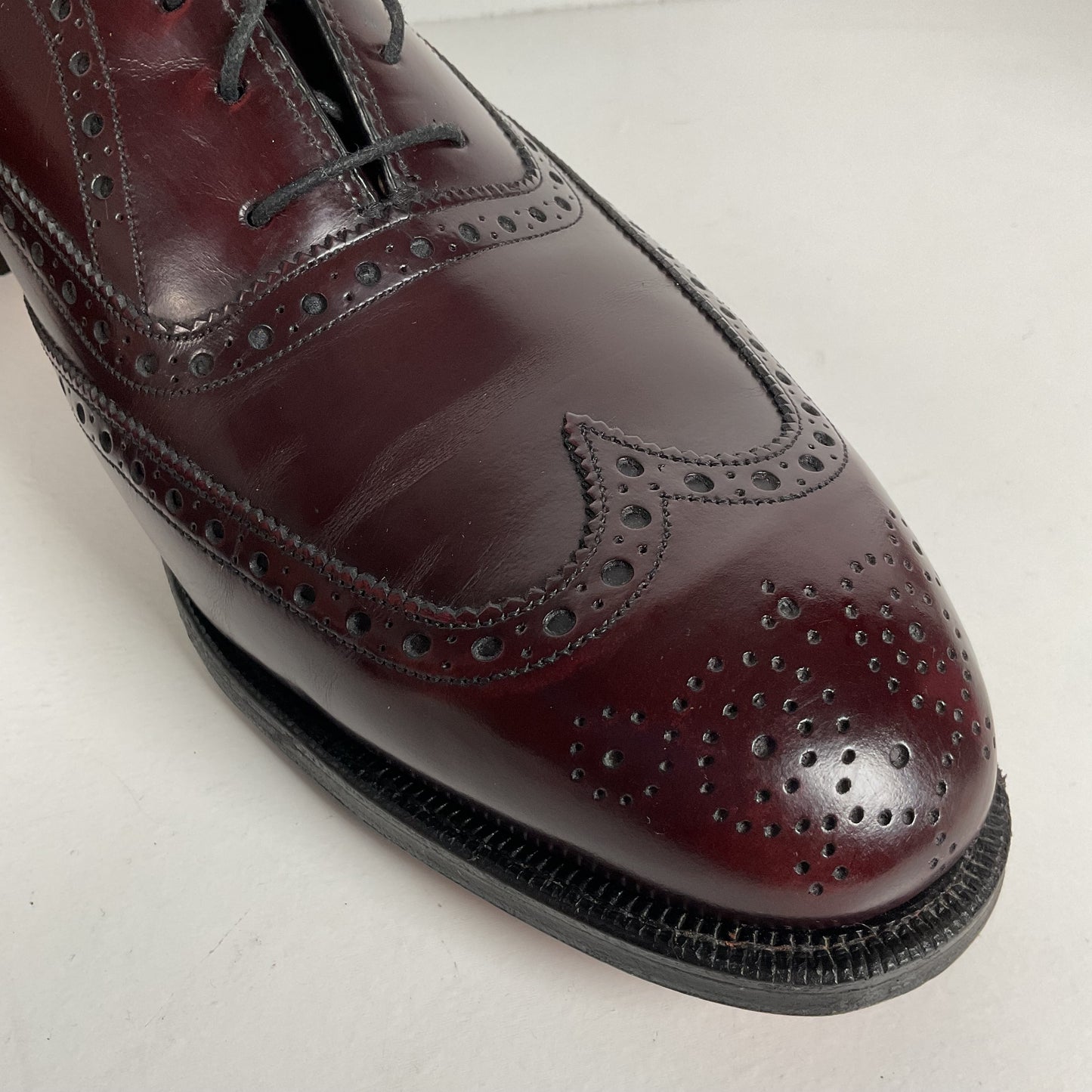 Vintage Johnston Murphy Oxford Shoes | Burgundy Calf | USA Made | Men’s 12 D