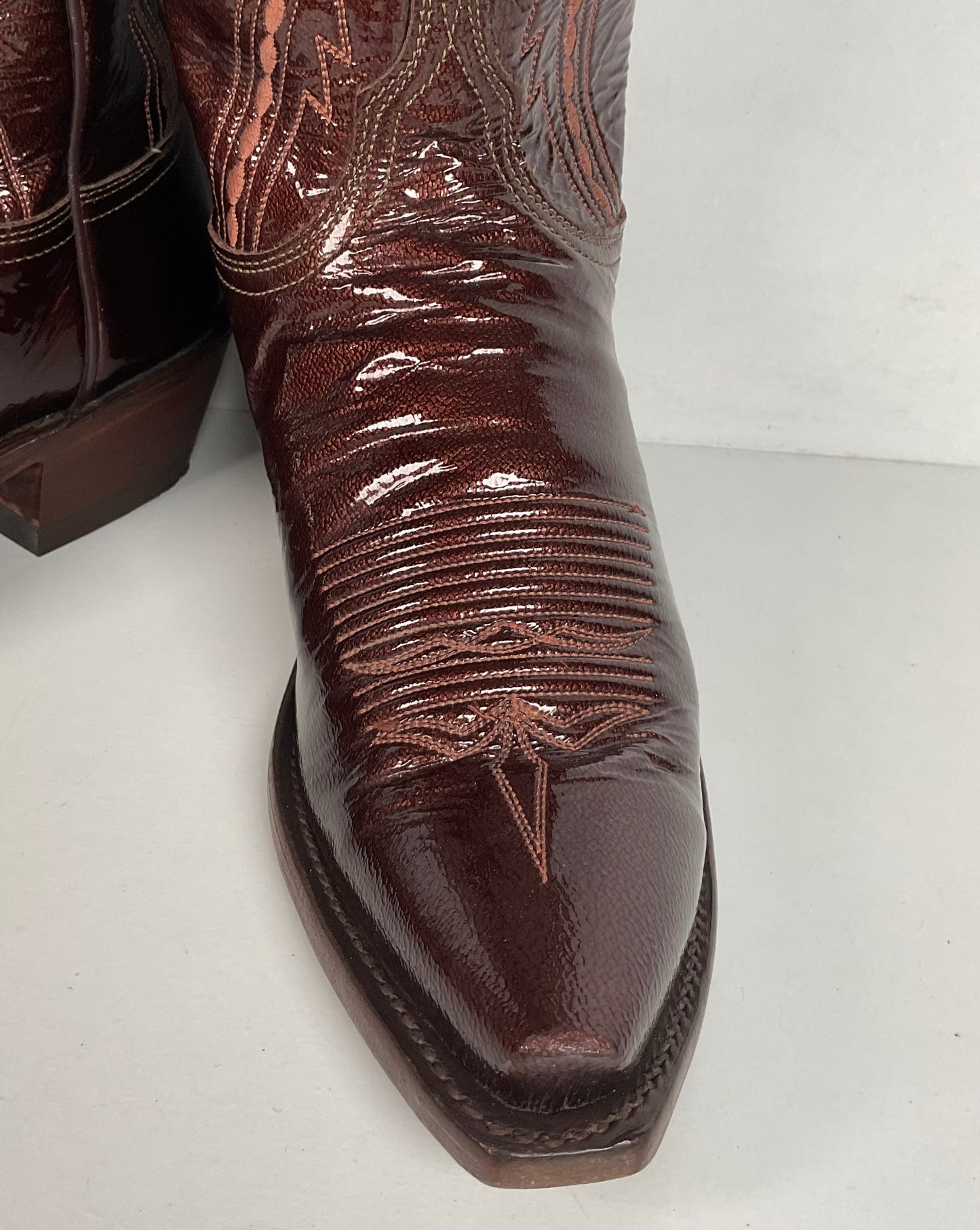 Lucchese 1883 Patent Leather Cowgirl Boots | USA Made | Women’s 6 B