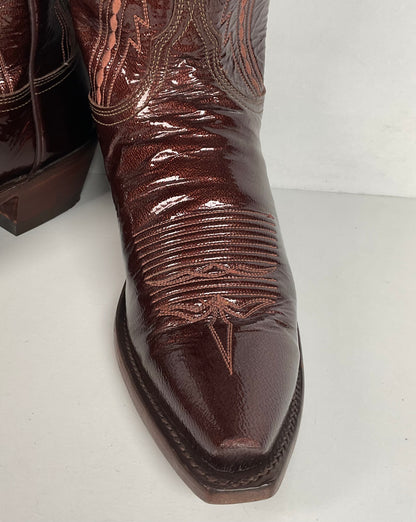 Lucchese 1883 Patent Leather Cowgirl Boots | USA Made | Women’s 6 B