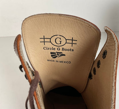 Corral’s Circle G Western Boots | Lace Up Packer | Men’s 9.5 EE