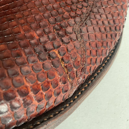 Tony Lama Anaconda Cowboy Boots | Exotic Snakeskin | Thrashed | Gold Label | 9.5