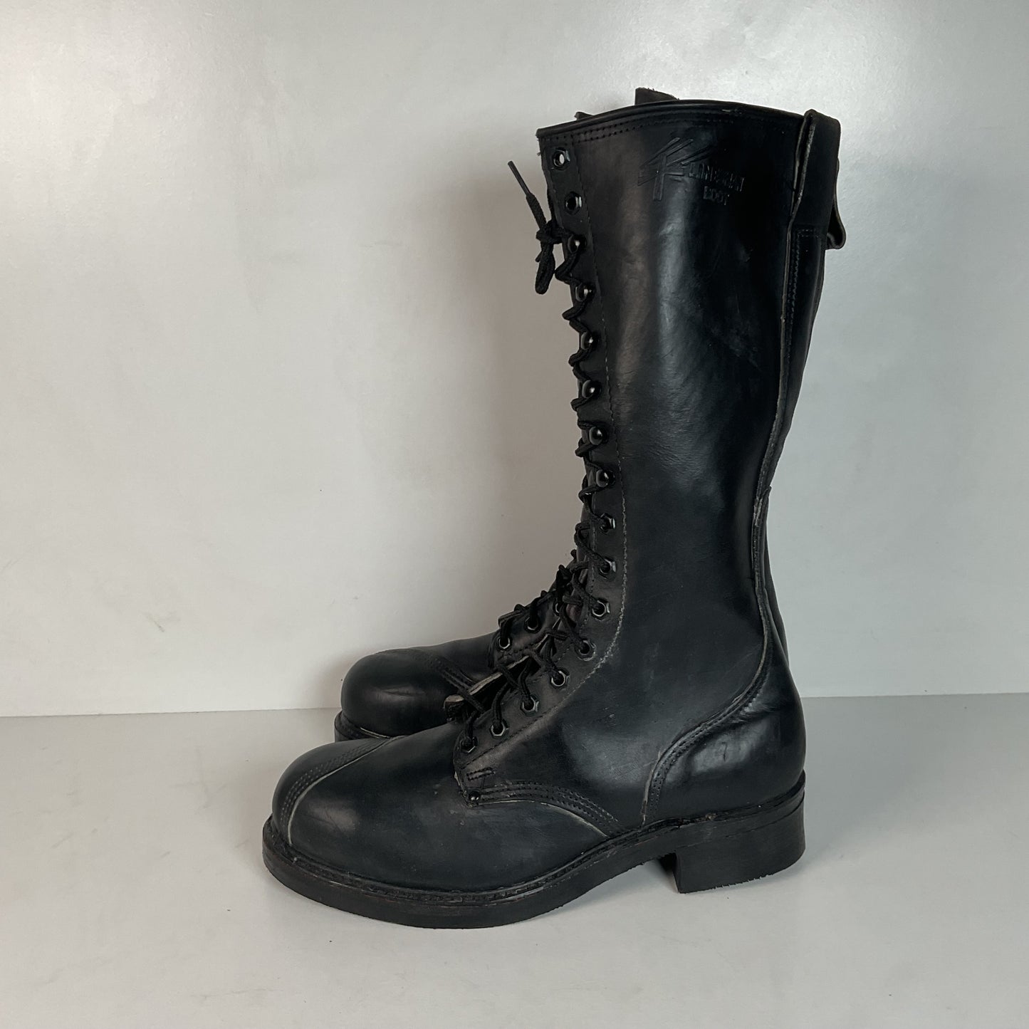 Vintage Carolina Linesman Lace Up Boots 9.5 E USA Made Pole Climber