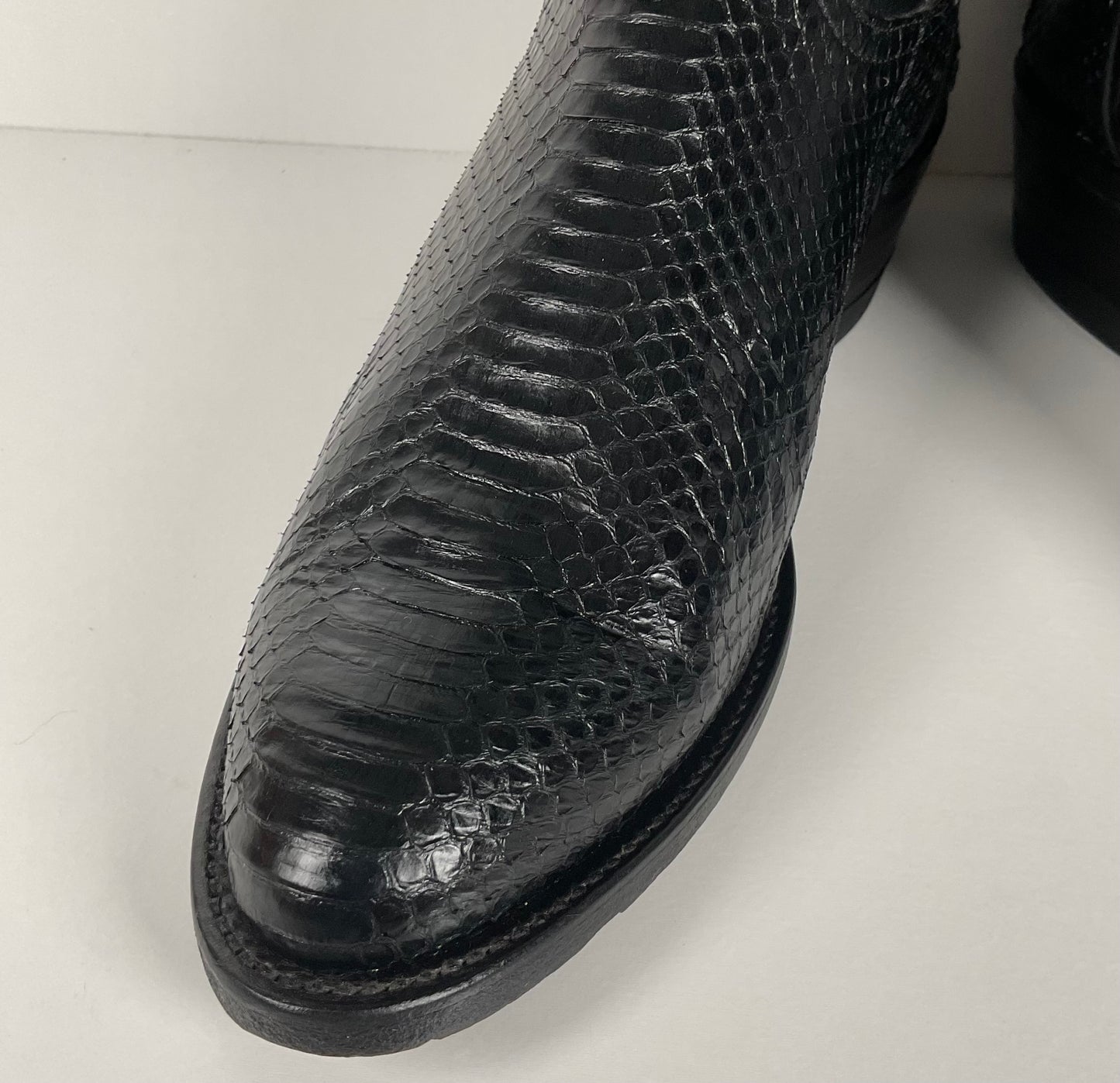 Vintage Tony Lama Cowboy Boots | Python Snakeskin | Men’s 8.5 D