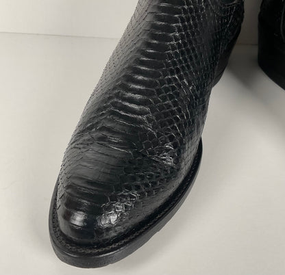 Vintage Tony Lama Cowboy Boots | Python Snakeskin | Men’s 8.5 D