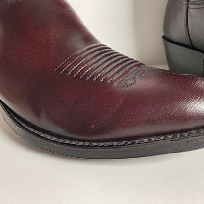 Vintage Lucchese Santini Goat Cowboy Boots | USA Made | Seville | Men’s 9 D